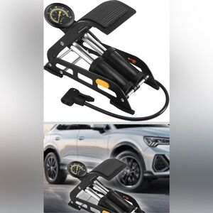 Brand New Foot Pump Portable Bike/Motor/Car High Pressure 200PSI Gauge